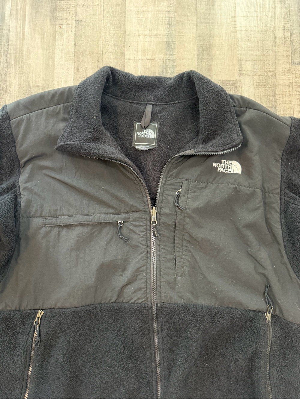 The North Face Denali Jacket Mens XL Black Polartec Fleece Full Zip AMYN